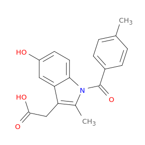 1H-Indole-3-acetic acid, 5-hydroxy-2-methyl-1-(4-methylbenzoyl)-