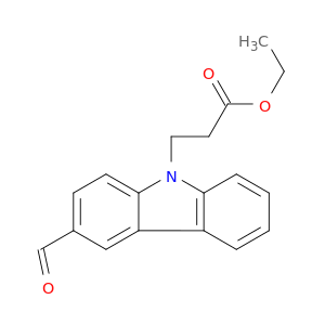 9H-Carbazole-9-propanoic acid, 3-formyl-, ethyl ester