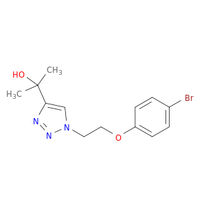 2-{1-[2-(4-Bromophenoxy)ethyl]-1,2,3-triazol-4-yl}propan-2-ol