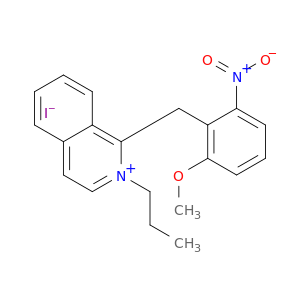 Isoquinolinium, 1-[(2-methoxy-6-nitrophenyl)methyl]-2-propyl-, iodide