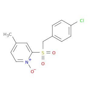 Pyridine, 2-[[(4-chlorophenyl)methyl]sulfonyl]-4-methyl-, 1-oxide