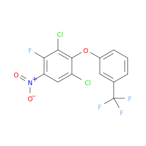 Benzene, 1,3-dichloro-4-fluoro-5-nitro-2-[3-(trifluoromethyl)phenoxy]-