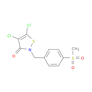 3(2H)-Isothiazolone, 4,5-dichloro-2-[[4-(methylsulfonyl)phenyl]methyl]-