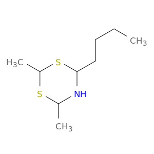 4H-1,3,5-Dithiazine, 4-butyldihydro-2,6-dimethyl-