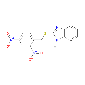 1H-Benzimidazole,2-[[(2,4-dinitrophenyl)methyl]thio]-