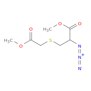 Propanoic acid, 2-azido-3-[(2-methoxy-2-oxoethyl)thio]-, methyl ester