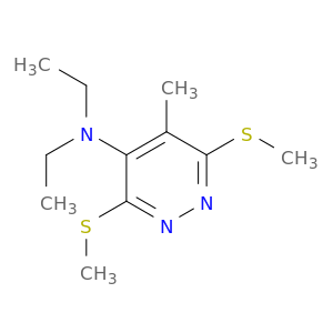 4-Pyridazinamine, N,N-diethyl-5-methyl-3,6-bis(methylthio)-