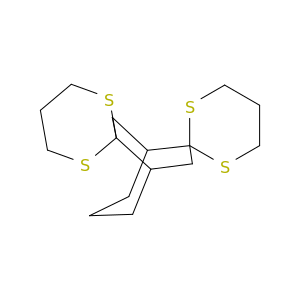 Dispiro[1,3-dithiane-2,6'-bicyclo[3.2.2]nonane-8',2''-[1,3]dithiane](9CI)