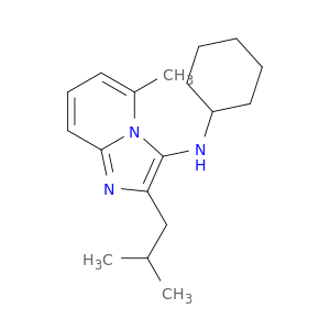 N-CYCLOHEXYL-2-METHYL-8-(2-METHYLPROPYL)-1,7-DIAZABICYCLO[4.3.0]NONA-2,4,6,8-TETRAEN-9-AMINE