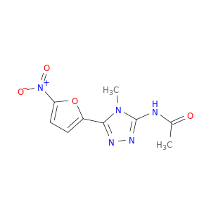 N-(4-Methyl-5-(5-nitrofuran-2-yl)-4H-1,2,4-triazol-3-yl)acetamide