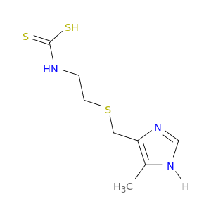 Carbamodithioic acid, [2-[[(5-methyl-1H-imidazol-4-yl)methyl]thio]ethyl]-