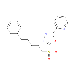 Pyridine, 2-[5-[(5-phenylpentyl)sulfonyl]-1,3,4-oxadiazol-2-yl]-