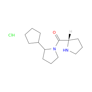 2-cyclopentyl-1-[(2S)-pyrrolidine-2-carbonyl]pyrrolidine hydrochloride