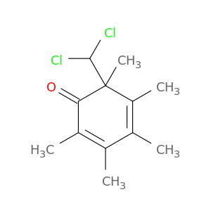 2,4-Cyclohexadien-1-one, 6-(dichloromethyl)-2,3,4,5,6-pentamethyl-