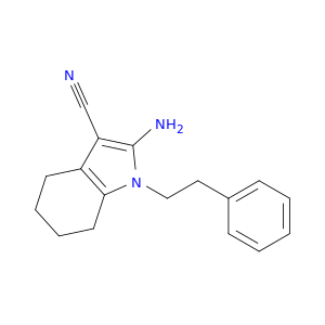 1H-Indole-3-carbonitrile, 2-amino-4,5,6,7-tetrahydro-1-(2-phenylethyl)-