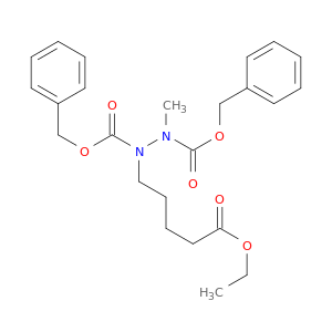1,2-Hydrazinedicarboxylicacid, 1-(5-ethoxy-5-oxopentyl)-2-methyl-, 1,2-bis(phenylmethyl) ester