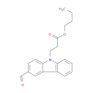 9H-Carbazole-9-propanoic acid, 3-formyl-, butyl ester