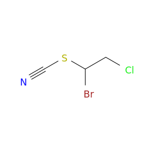 Thiocyanic acid, 1-bromo-2-chloroethyl ester