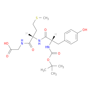 Glycine, N-[N-[N-[(1,1-dimethylethoxy)carbonyl]-L-tyrosyl]-L-methionyl]-