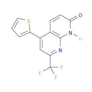 1,8-Naphthyridin-2(1H)-one, 5-(2-thienyl)-7-(trifluoromethyl)-