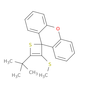 Spiro[2H-thiete-2,9'-[9H]xanthene], 4-(1,1-dimethylethyl)-3-(methylthio)-