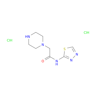 2-(piperazin-1-yl)-N-(1,3,4-thiadiazol-2-yl)acetamide dihydrochloride