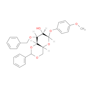 4-甲氧苯基3-<I>O</I>-苄基-4,6-<I>O</I>-苯亚甲基- Β-<SMALL>D</SMALL>-吡喃葡萄糖苷