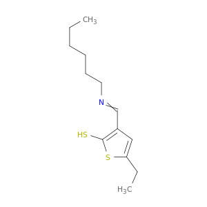 2-Thiophenethiol, 5-ethyl-3-[(hexylimino)methyl]-