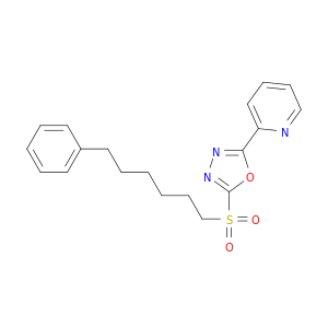 Pyridine, 2-[5-[(6-phenylhexyl)sulfonyl]-1,3,4-oxadiazol-2-yl]-