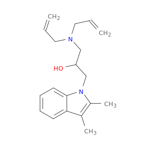 1-(Diallylamino)-3-(2,3-dimethyl-1H-indol-1-yl)propan-2-ol