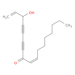 1,9-Heptadecadiene-4,6-diyn-8-one, 3-hydroxy-, (Z)-