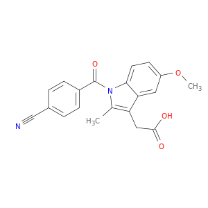 1H-Indole-3-acetic acid, 1-(4-cyanobenzoyl)-5-methoxy-2-methyl-
