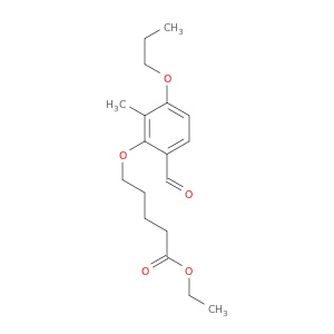 Pentanoic acid, 5-(6-formyl-2-methyl-3-propoxyphenoxy)-, ethyl ester