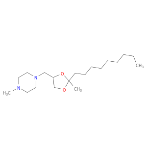 Piperazine, 1-methyl-4-[(2-methyl-2-nonyl-1,3-dioxolan-4-yl)methyl]-