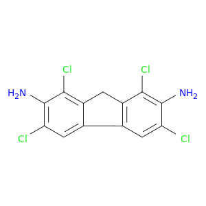 fluorene-2,7-diamine, 1,3,6,8-tetrachloro-