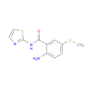 Benzamide, 2-amino-5-(methylthio)-N-2-thiazolyl-