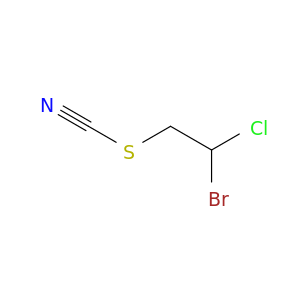 Thiocyanic acid, 2-bromo-2-chloroethyl ester