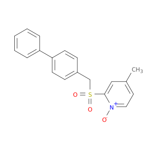 Pyridine, 2-[([1,1'-biphenyl]-4-ylmethyl)sulfonyl]-4-methyl-, 1-oxide