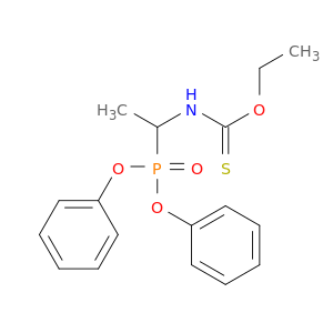 Carbamothioic acid, [1-(diphenoxyphosphinyl)ethyl]-, O-ethyl ester