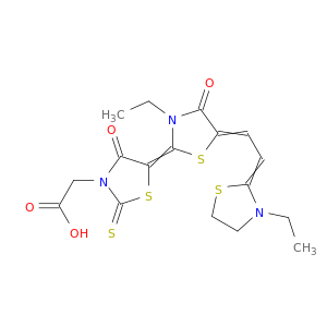 5-[3-乙基-5-[2-(3-乙基-2-噻唑烷基乙烯)乙基]-4-氧代-2-噻唑烷基]-4-氧代-2-噻唑-3-噻唑透明素酸