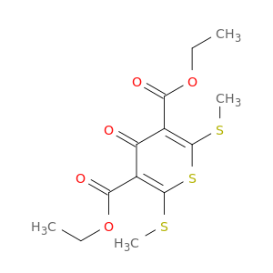 4H-Thiopyran-3,5-dicarboxylicacid, 2,6-bis(methylthio)-4-oxo-, 3,5-diethyl ester