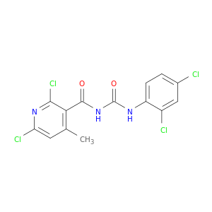 3-Pyridinecarboxamide,2,6-dichloro-N-[[(2,4-dichlorophenyl)amino]carbonyl]-4-methyl-