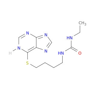 Urea, N-ethyl-N'-[4-(1H-purin-6-ylthio)butyl]-