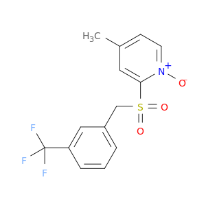 Pyridine, 4-methyl-2-[[[3-(trifluoromethyl)phenyl]methyl]sulfonyl]-, 1-oxide
