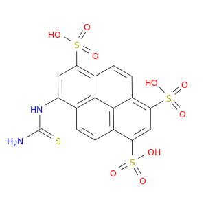 1,3,6-Pyrenetrisulfonic acid, 8-[(aminothioxomethyl)amino]-