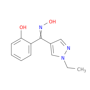Methanone, (1-ethyl-1H-pyrazol-4-yl)(2-hydroxyphenyl)-, oxime