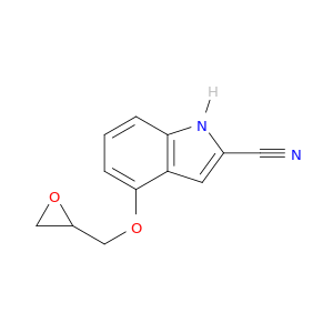 1H-Indole-2-carbonitrile,4-(2-oxiranylmethoxy)-