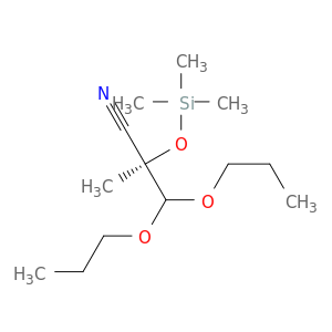 Propanenitrile, 2-methyl-3,3-dipropoxy-2-[(trimethylsilyl)oxy]-, (2R)-