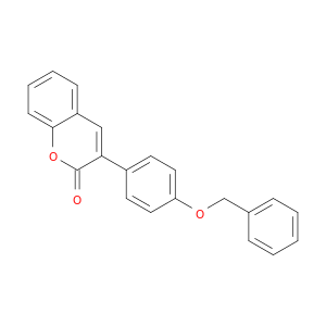 2H-1-Benzopyran-2-one, 3-[4-(phenylmethoxy)phenyl]-