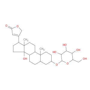 4-[14-hydroxy-10,13-dimethyl-3-[3,4,5-trihydroxy-6-(hydroxymethyl)oxan-2-yl]oxy-1,2,3,4,5,6,7,8,9,11,12,15,16,17-tetradecahydrocyclopenta[a]phenanthren-17-yl]-5H-furan-2-one